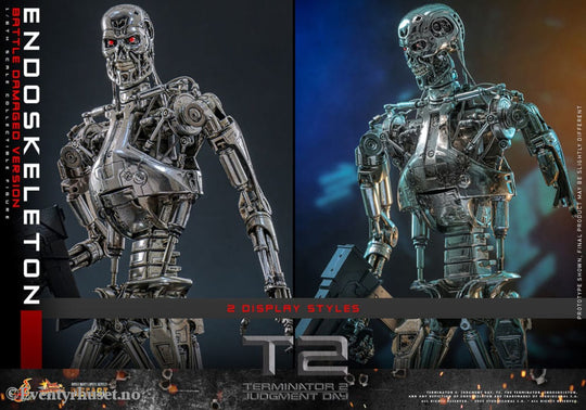 Terminator 2: Judgment Day Movie Masterpiece Die-cast Action Figure 1/6 Endoskeleton (Battle Damaged Version) 31 cm Toys