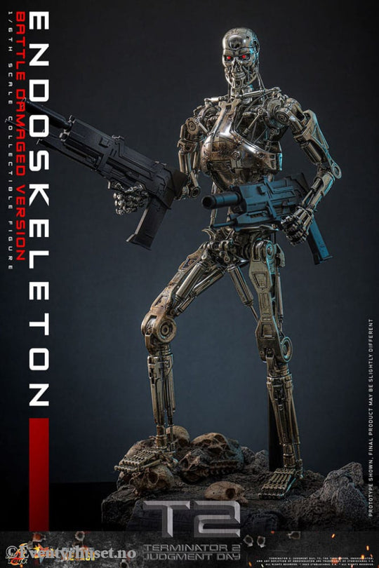 Terminator 2: Judgment Day Movie Masterpiece Die-cast Action Figure 1/6 Endoskeleton (Battle Damaged Version) 31 cm Toys