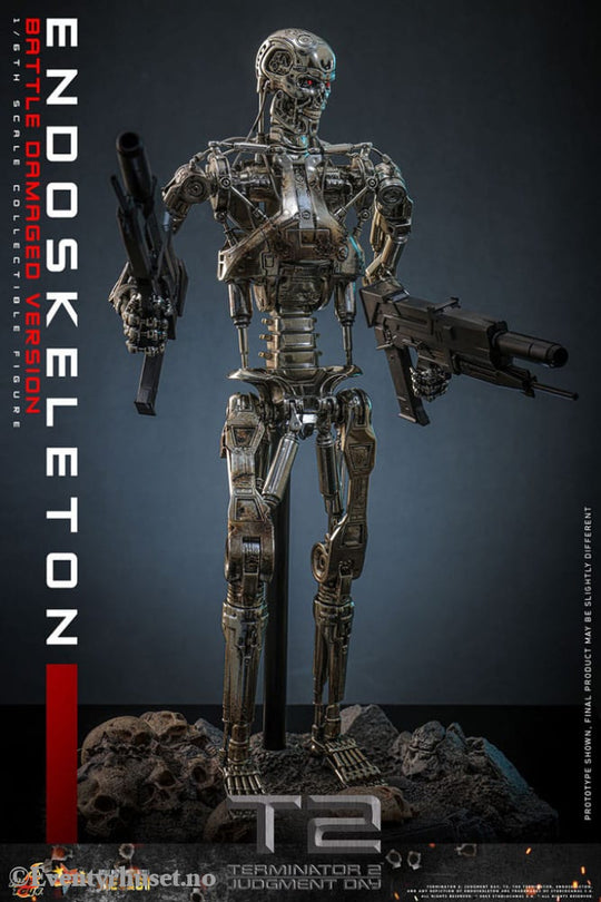 Terminator 2: Judgment Day Movie Masterpiece Die-cast Action Figure 1/6 Endoskeleton (Battle Damaged Version) 31 cm Toys