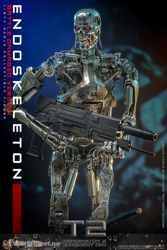 Terminator 2: Judgment Day Movie Masterpiece Die-cast Action Figure 1/6 Endoskeleton (Battle Damaged Version) 31 cm Toys