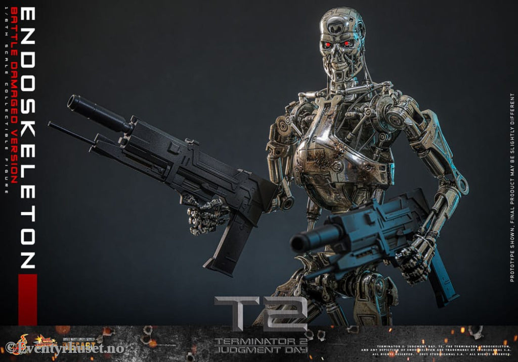 Terminator 2: Judgment Day Movie Masterpiece Die-cast Action Figure 1/6 Endoskeleton (Battle Damaged Version) 31 cm Toys