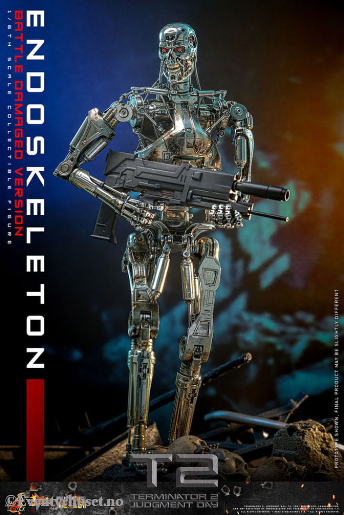 Terminator 2: Judgment Day Movie Masterpiece Die-cast Action Figure 1/6 Endoskeleton (Battle Damaged Version) 31 cm Toys