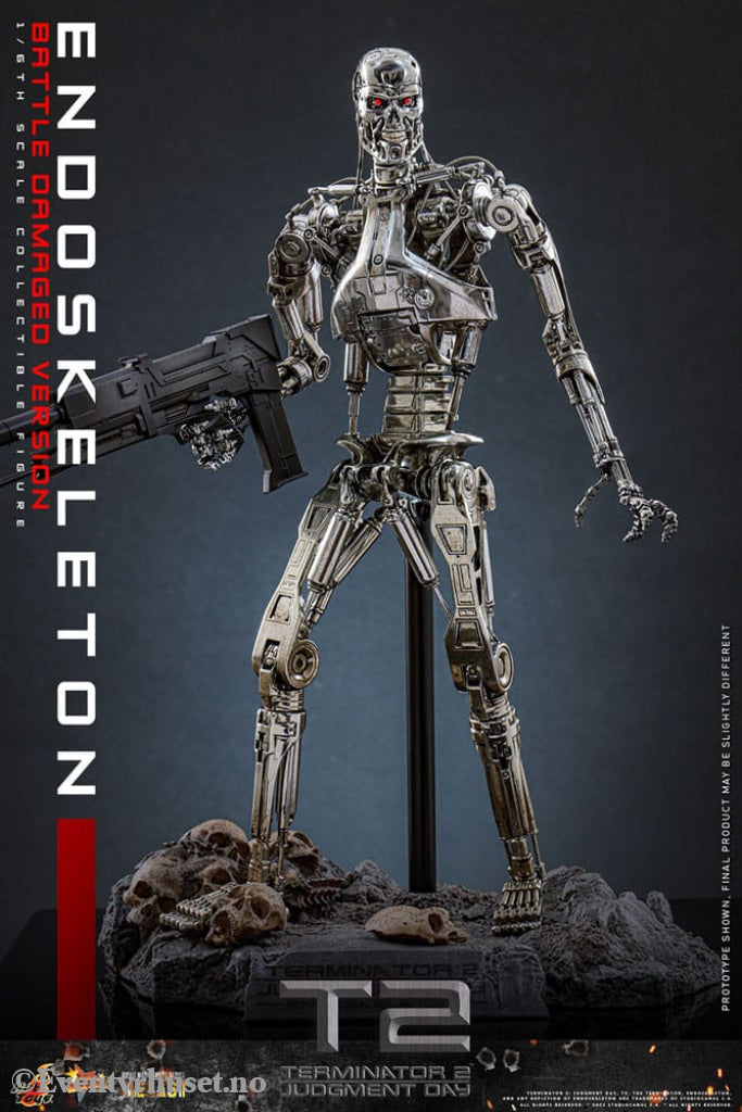 Terminator 2: Judgment Day Movie Masterpiece Die-cast Action Figure 1/6 Endoskeleton (Battle Damaged Version) 31 cm Toys