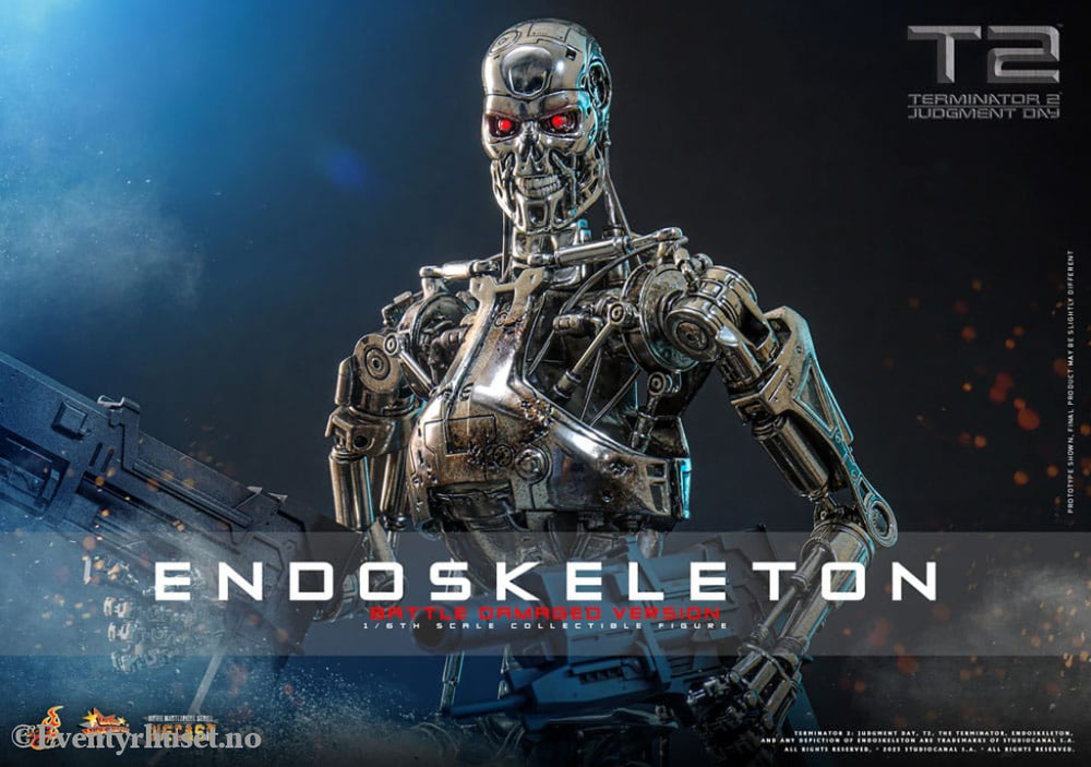 Terminator 2: Judgment Day Movie Masterpiece Die-cast Action Figure 1/6 Endoskeleton (Battle Damaged Version) 31 cm Toys