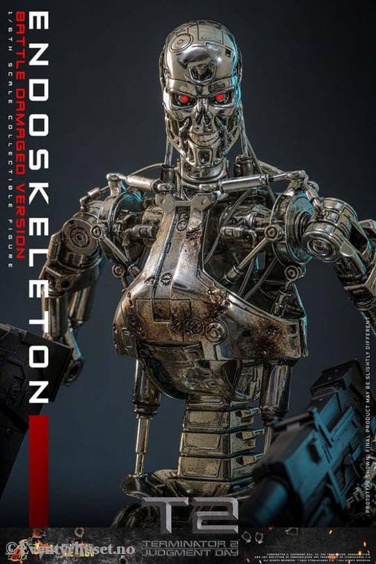 Terminator 2: Judgment Day Movie Masterpiece Die-cast Action Figure 1/6 Endoskeleton (Battle Damaged Version) 31 cm Toys