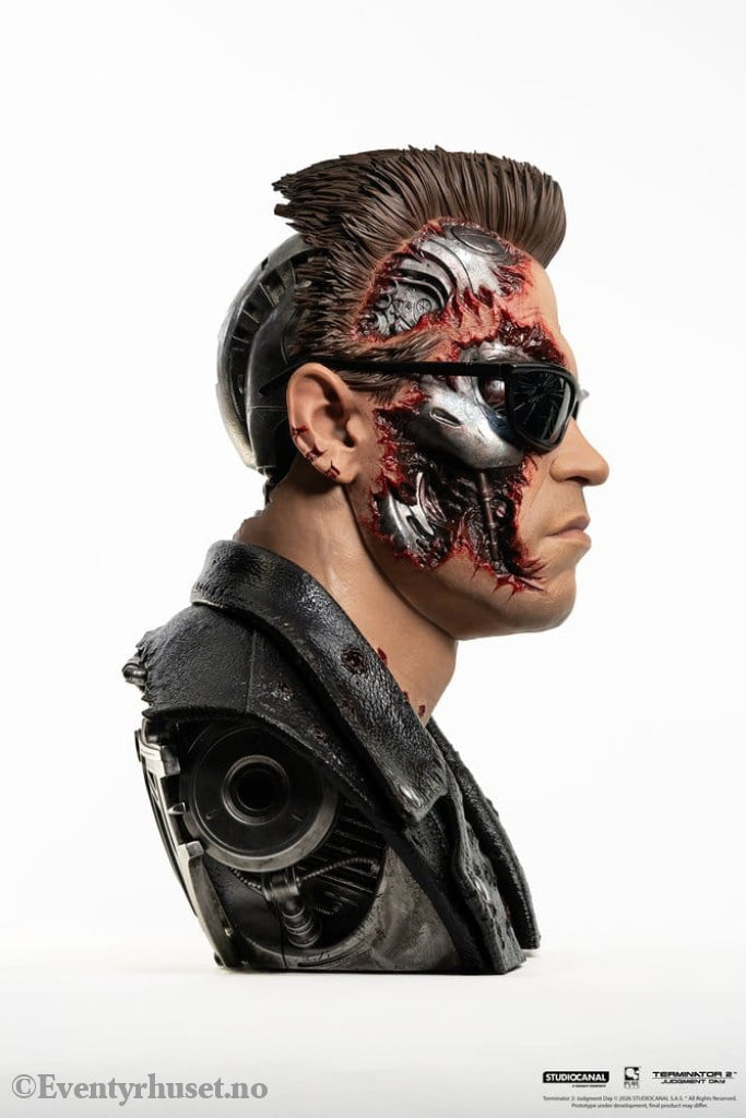 Terminator 2 Replik 1/1 T-800 Model 101 Battle Damaged Art Mask 47 cm Collectibles