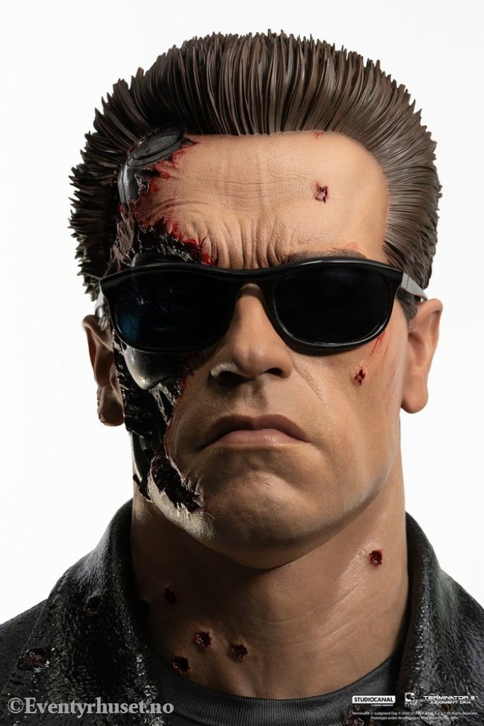 Terminator 2 Replik 1/1 T-800 Model 101 Battle Damaged Art Mask 47 cm Collectibles