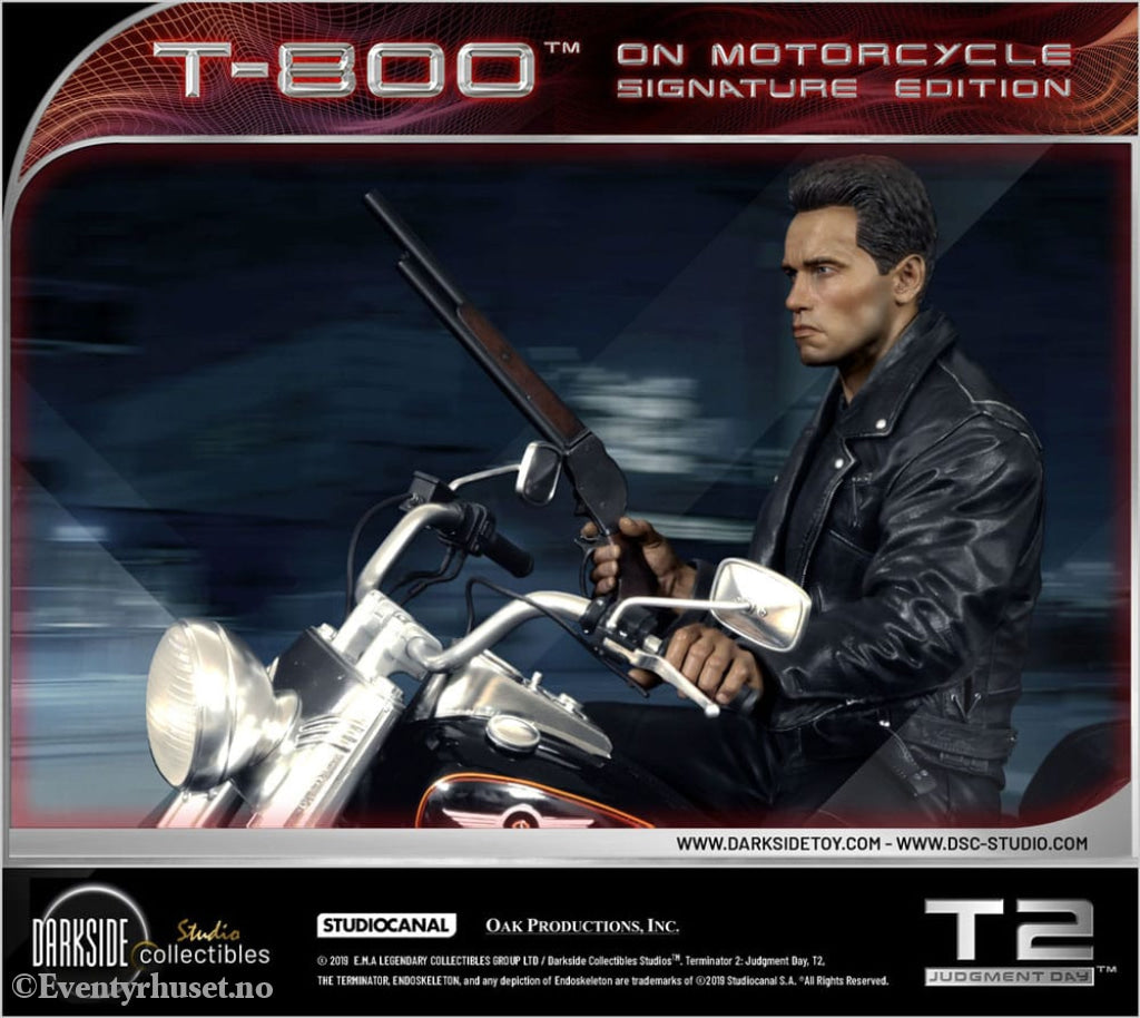 Terminator 2 Statue T-800 On Motorcycle Limited Signature Edition 70 cm Collectibles