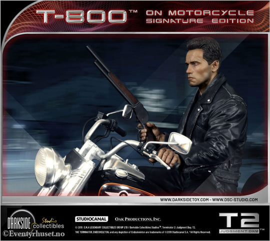 Terminator 2 Statue T-800 On Motorcycle Limited Signature Edition 70 cm Collectibles