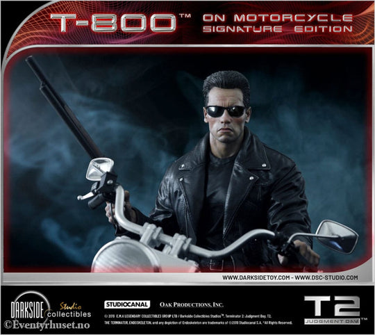 Terminator 2 Statue T-800 On Motorcycle Limited Signature Edition 70 cm Collectibles
