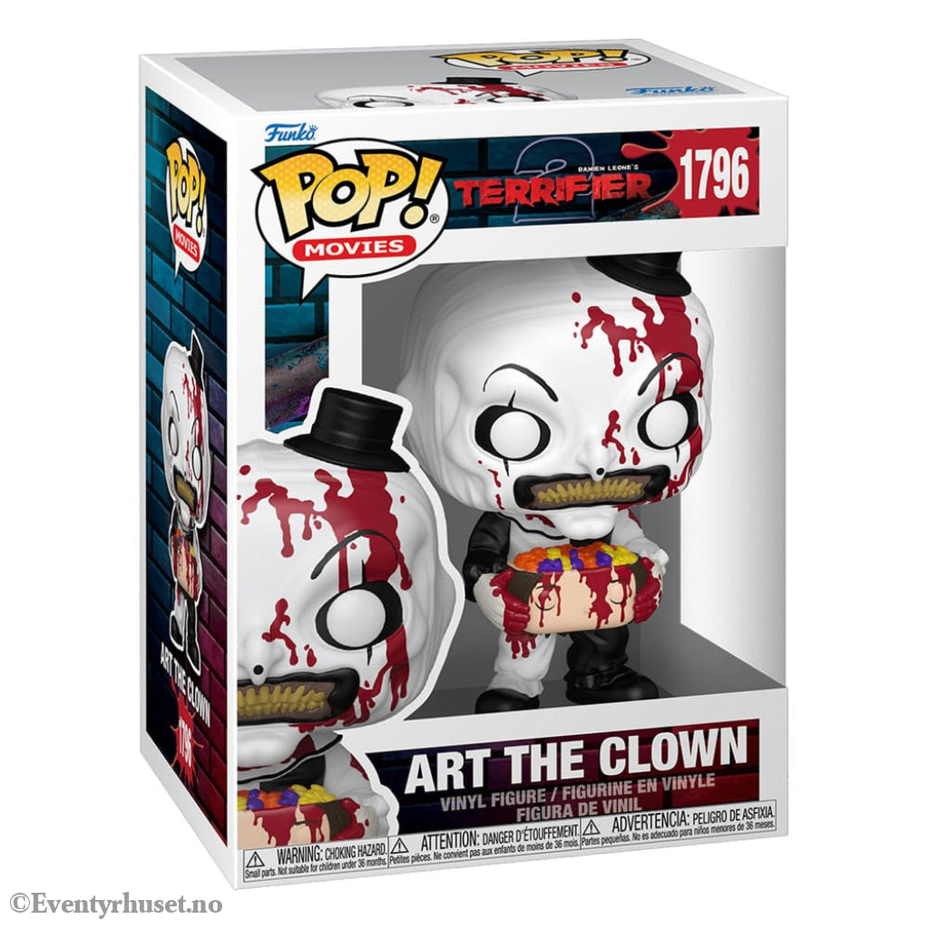 Terrifier 2 POP! Movies Vinyl Figure Art the Clown with Candy Filled Head 9 cm Collectibles