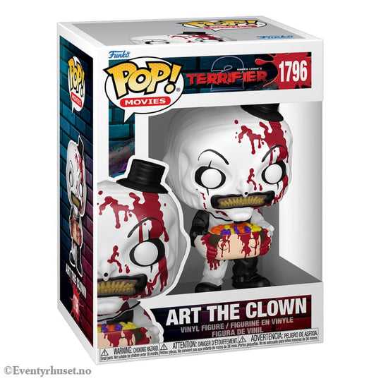 Terrifier 2 POP! Movies Vinyl Figure Art the Clown with Candy Filled Head 9 cm Collectibles