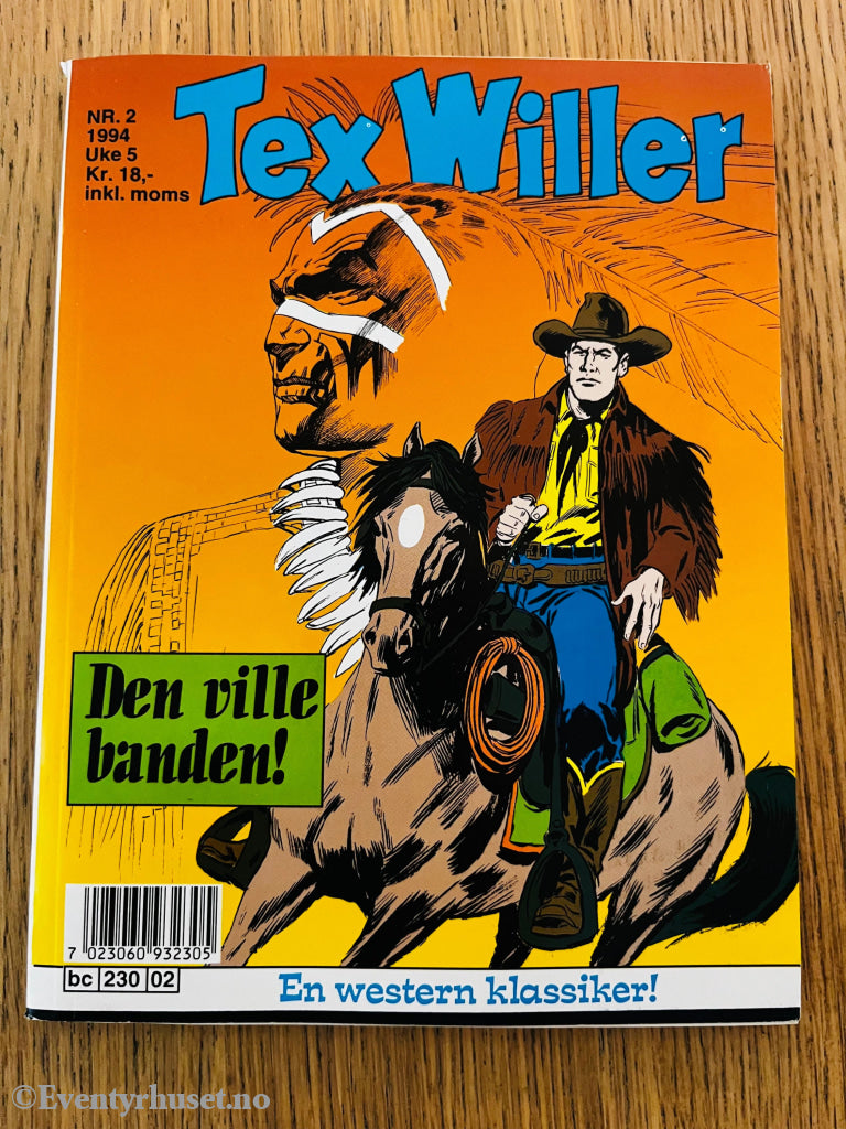 Tex Willer nr. 2 (1994). Tegneseriepocket.