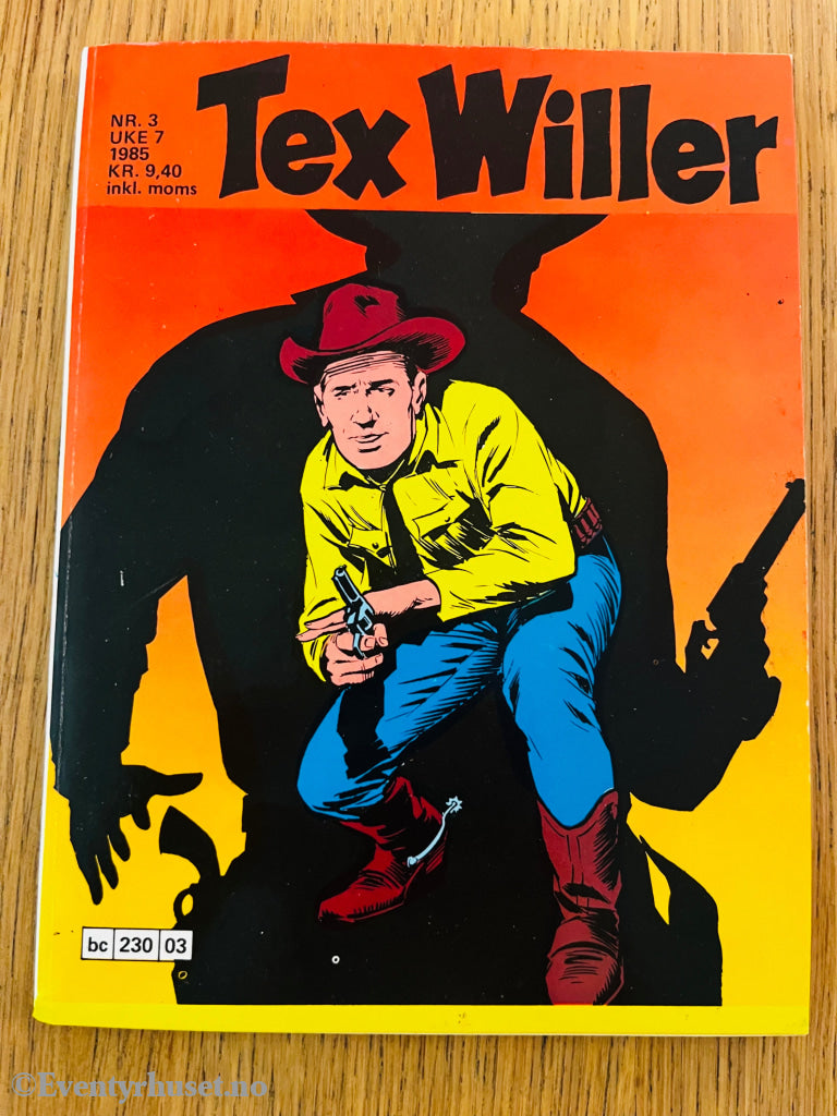 Tex Willer nr. 3 (1985). Tegneseriepocket.