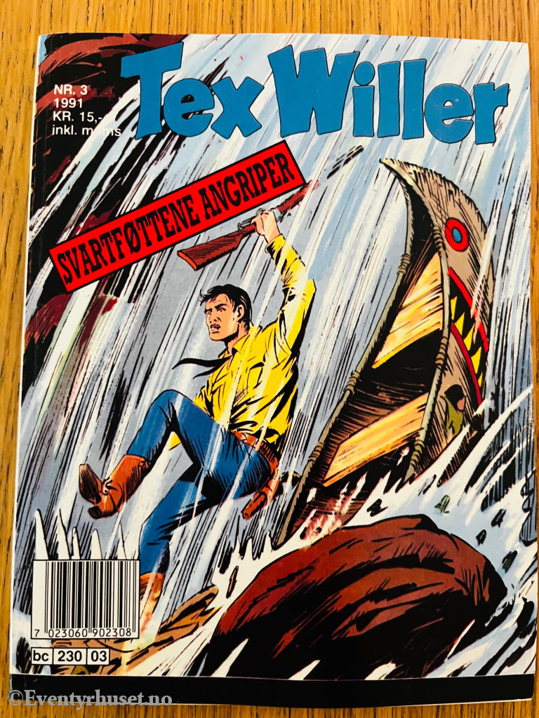 Tex Willer nr. 3 (1991). Tegneseriepocket.
