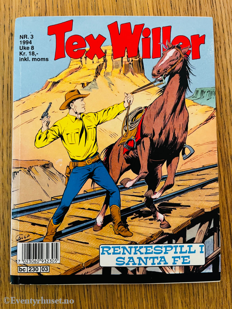 Tex Willer nr. 3 (1994). Tegneseriepocket.