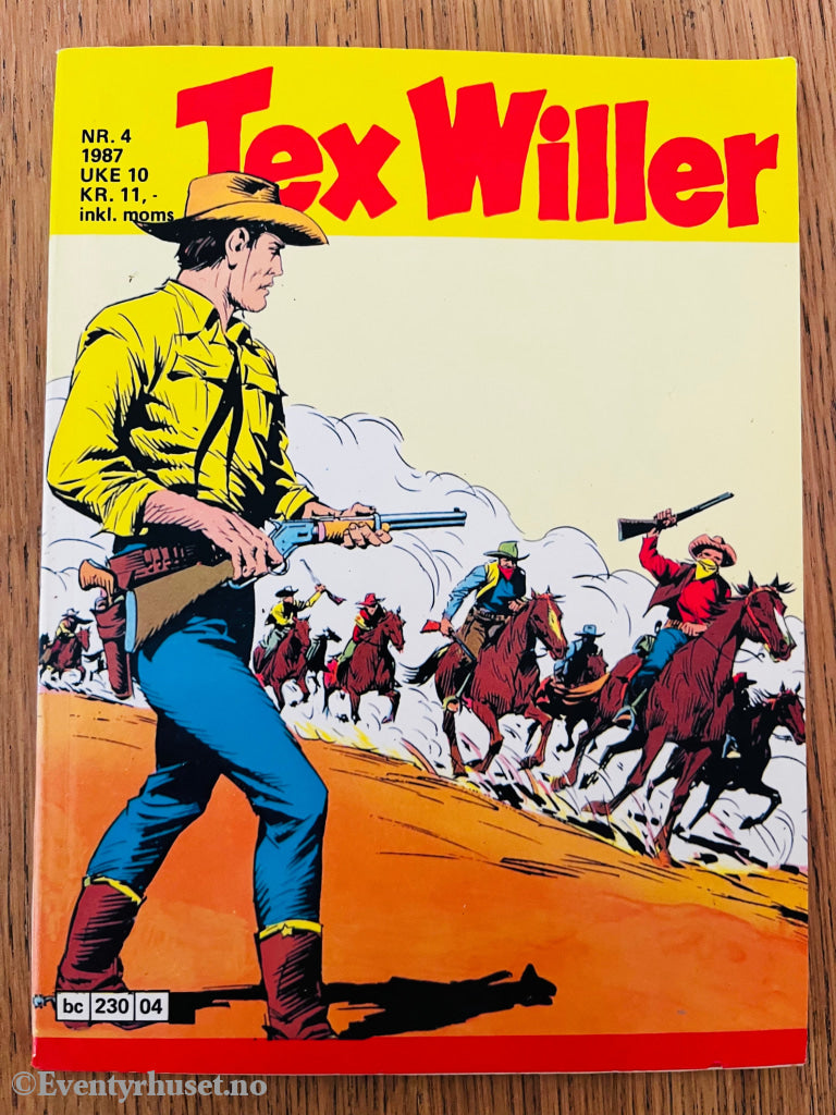 Tex Willer Nr. 4 (1987). Tegneseriepocket.
