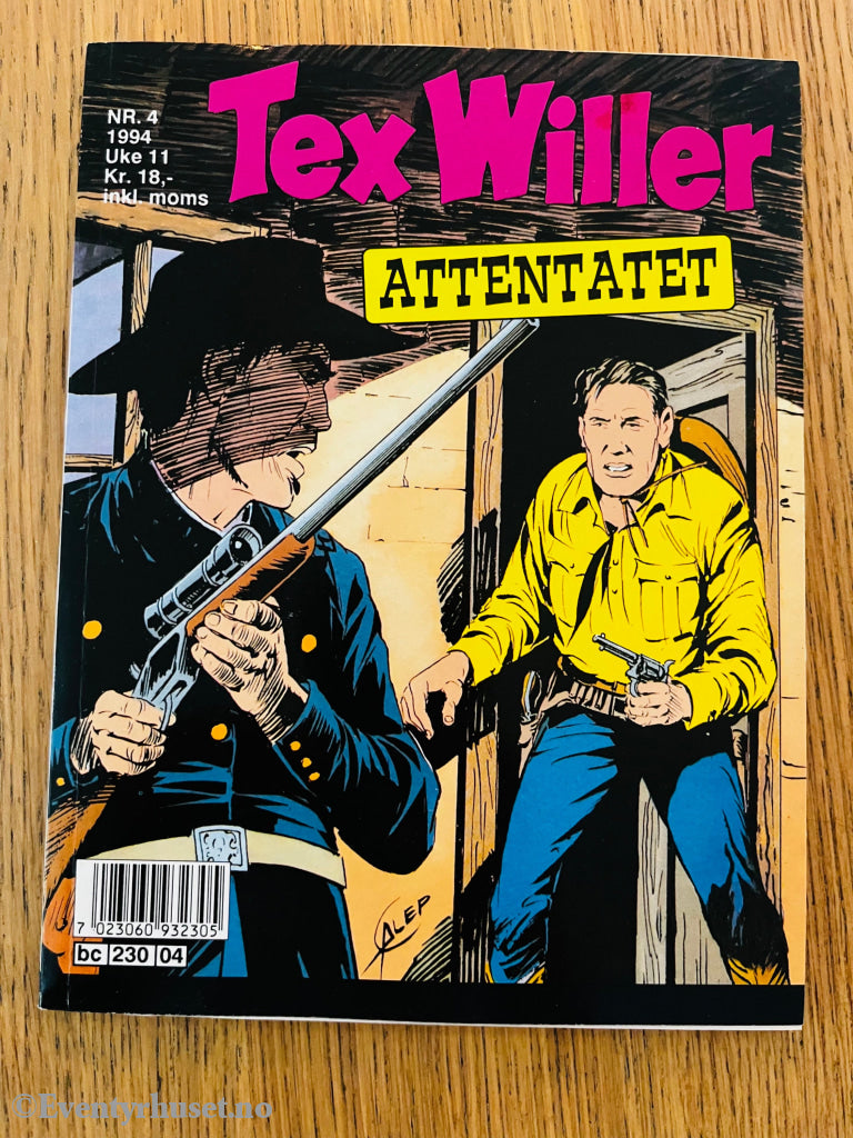Tex Willer nr. 4 (1994). Tegneseriepocket.