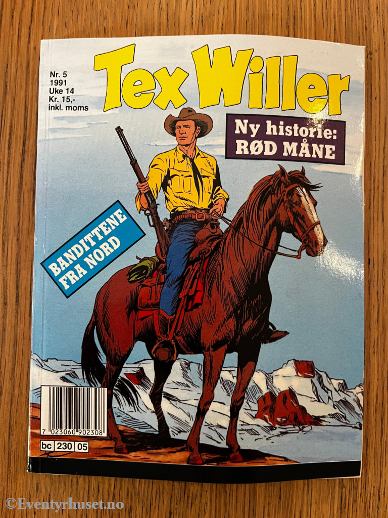Tex Willer nr. 5 (1991). Tegneseriepocket.