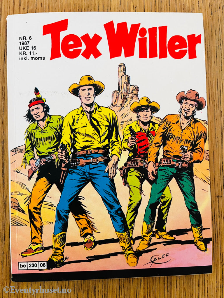 Tex Willer Nr. 6 (1987). Tegneseriepocket.
