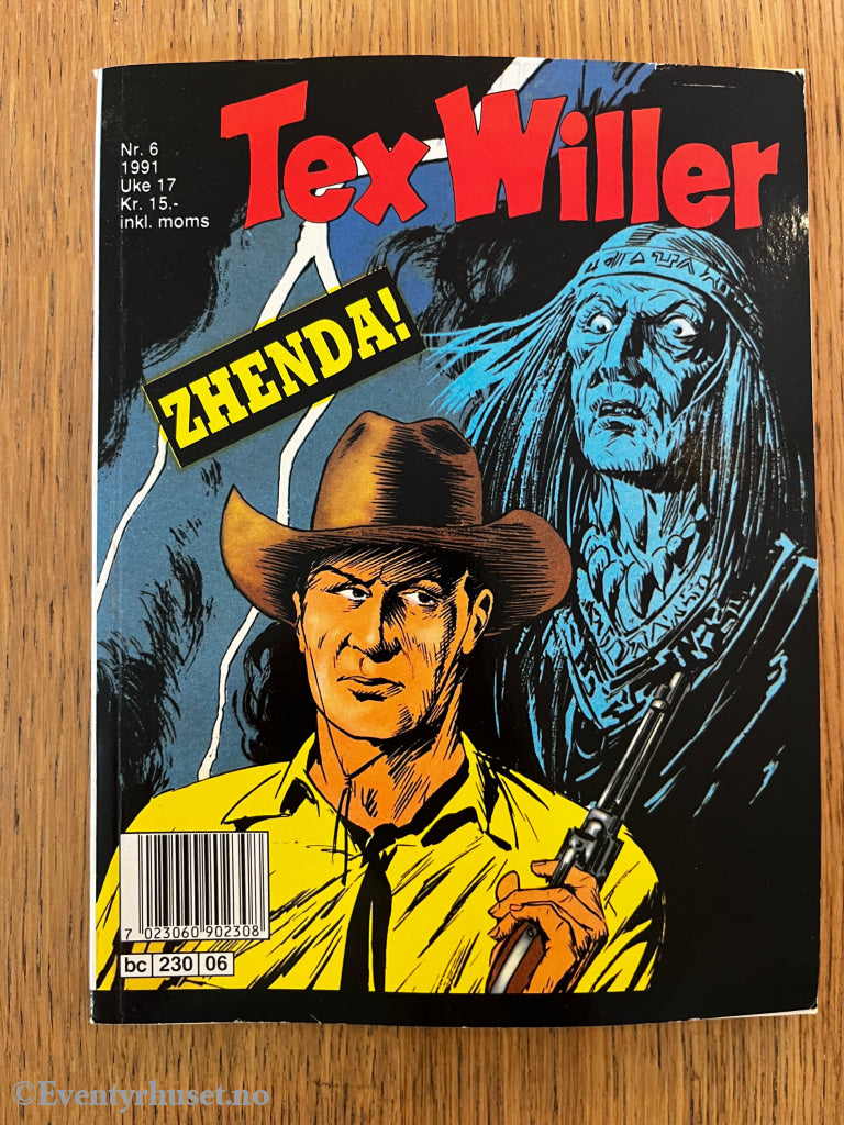 Tex Willer nr. 6 (1991). Tegneseriepocket.