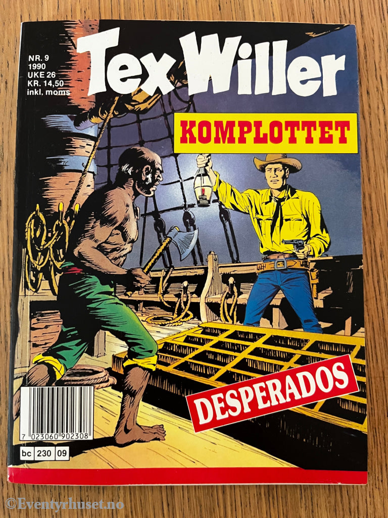 Tex Willer nr. 9 (1990). Tegneseriepocket.