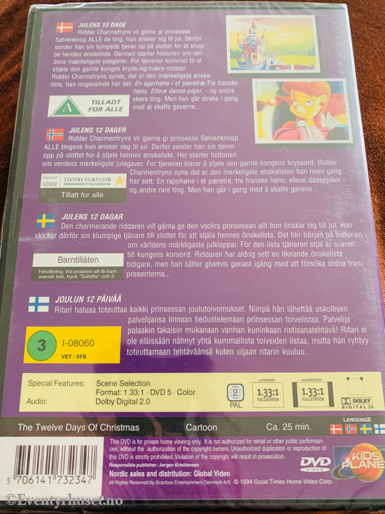 The 12 days of Christmas. DVD. Ny i plast!