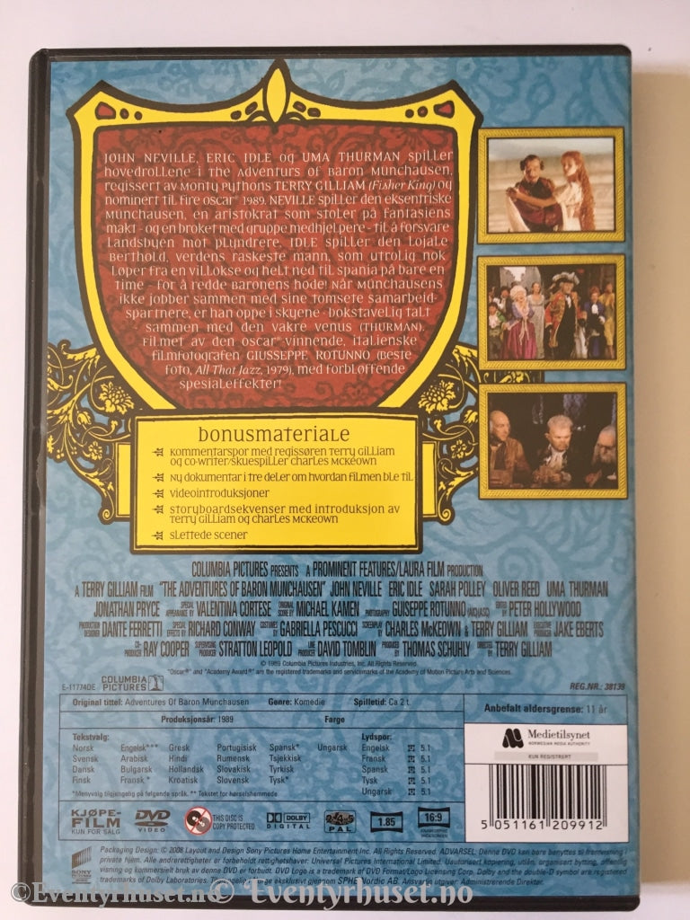 The Adventures Of Baron Munchausen. Dvd. Dvd