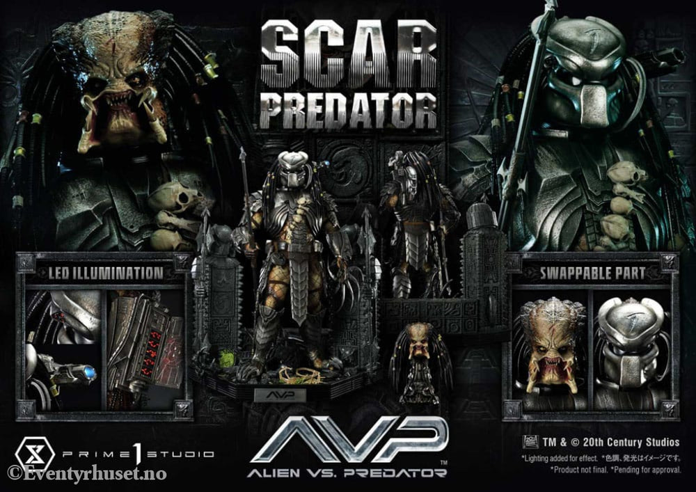 The Alien vs. Predator Museum Masterline Series Statue 1/3 Scar Predator 93 cm Collectibles