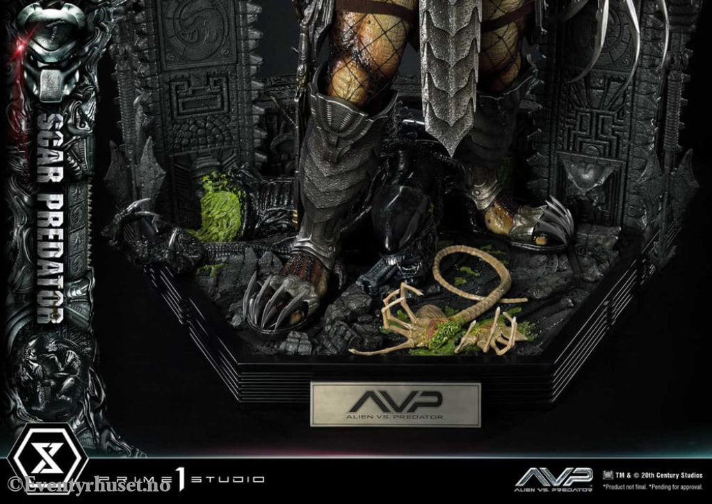 The Alien vs. Predator Museum Masterline Series Statue 1/3 Scar Predator 93 cm Collectibles