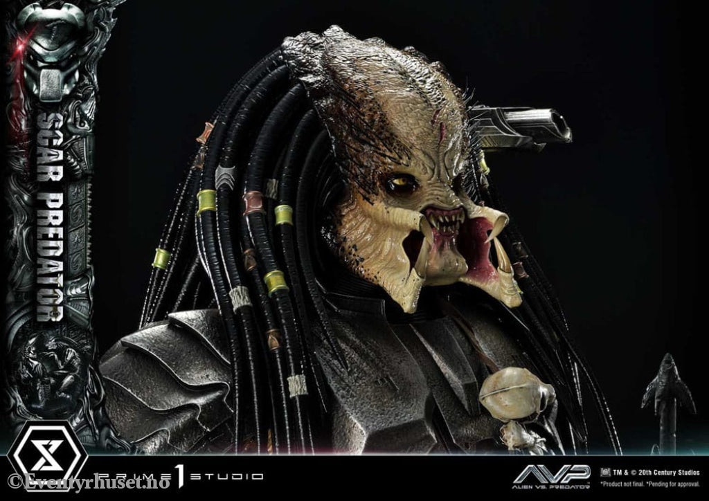 The Alien vs. Predator Museum Masterline Series Statue 1/3 Scar Predator Deluxe Bonus Version 93 cm Collectibles