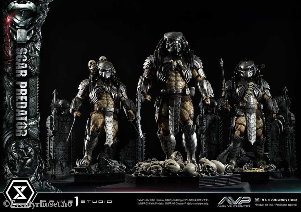 The Alien vs. Predator Museum Masterline Series Statue 1/3 Scar Predator Deluxe Bonus Version 93 cm Collectibles