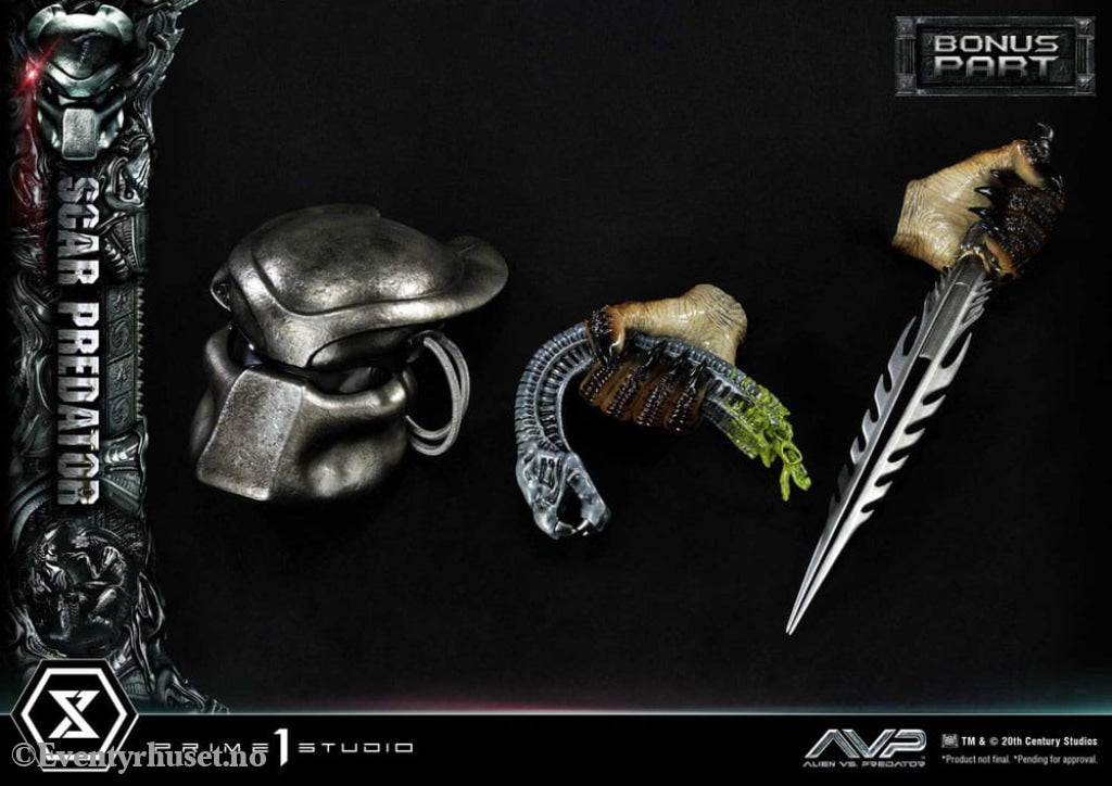 The Alien vs. Predator Museum Masterline Series Statue 1/3 Scar Predator Deluxe Bonus Version 93 cm Collectibles
