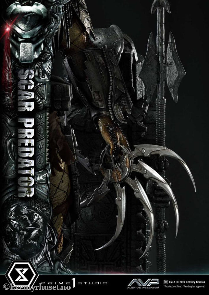 The Alien vs. Predator Museum Masterline Series Statue 1/3 Scar Predator Deluxe Bonus Version 93 cm Collectibles