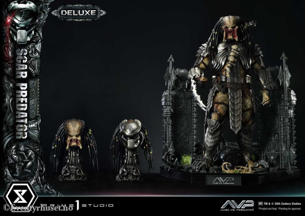 The Alien vs. Predator Museum Masterline Series Statue 1/3 Scar Predator Deluxe Bonus Version 93 cm Collectibles