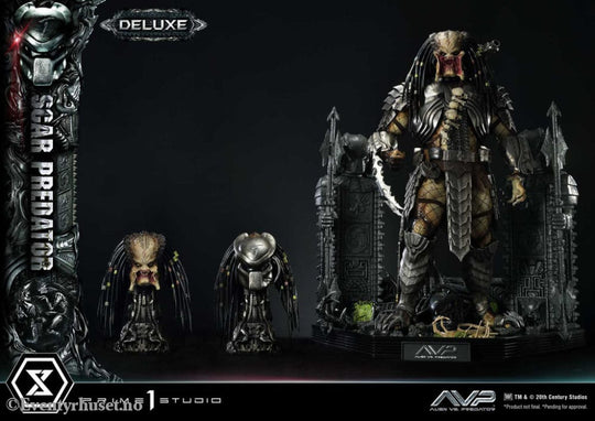 The Alien vs. Predator Museum Masterline Series Statue 1/3 Scar Predator Deluxe Bonus Version 93 cm Collectibles