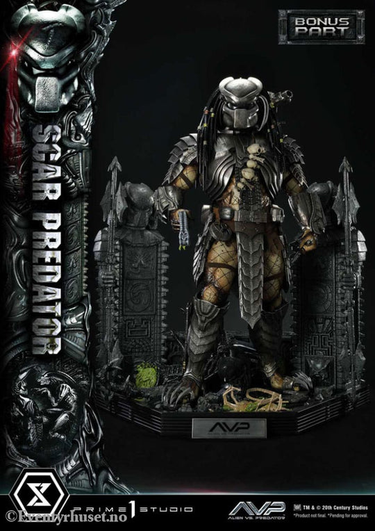 The Alien vs. Predator Museum Masterline Series Statue 1/3 Scar Predator Deluxe Bonus Version 93 cm Collectibles