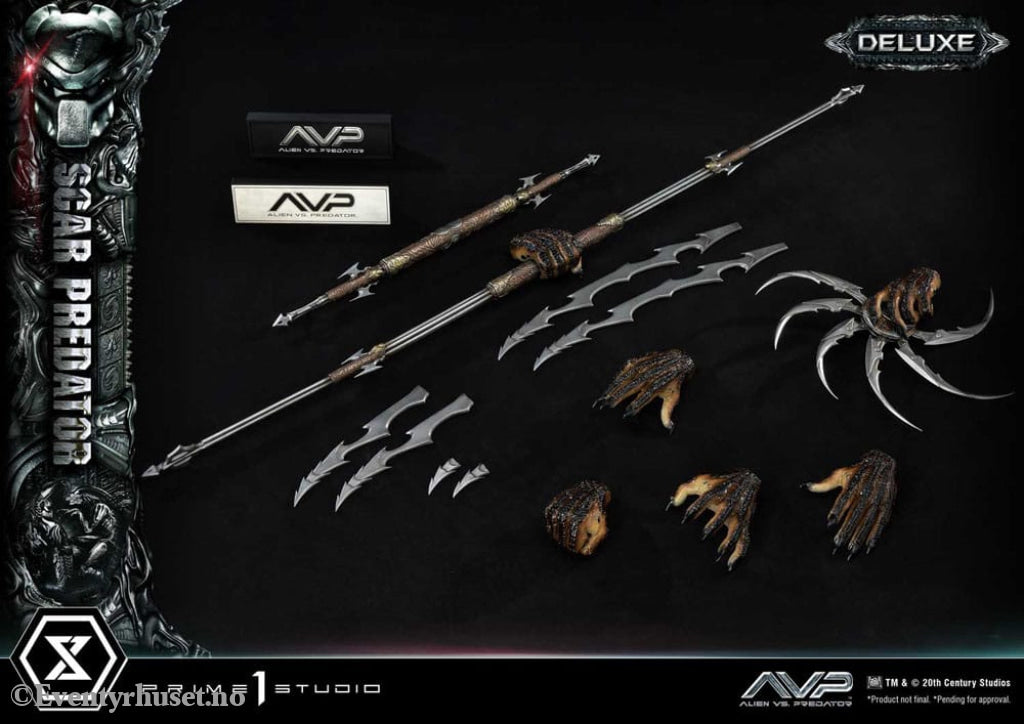The Alien vs. Predator Museum Masterline Series Statue 1/3 Scar Predator Deluxe Bonus Version 93 cm Collectibles