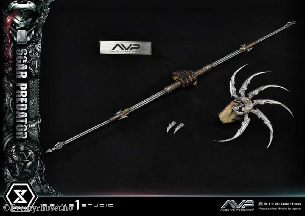 The Alien vs. Predator Museum Masterline Series Statue 1/3 Scar Predator Deluxe Bonus Version 93 cm Collectibles