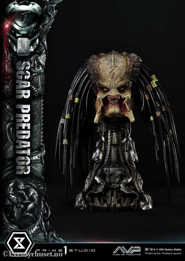 The Alien vs. Predator Museum Masterline Series Statue 1/3 Scar Predator Deluxe Bonus Version 93 cm Collectibles