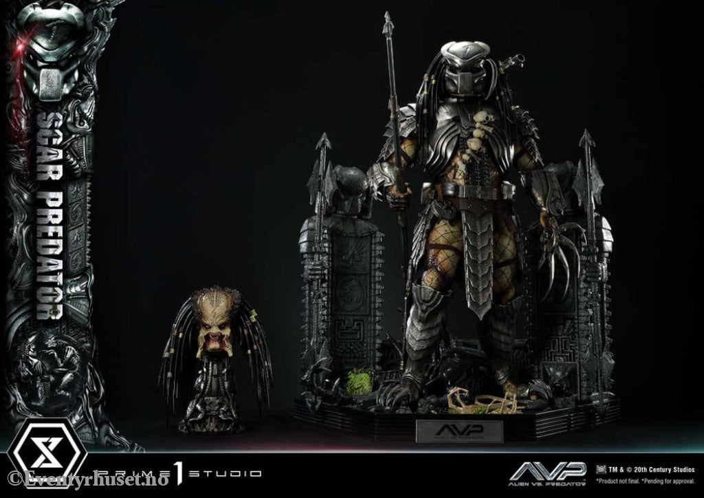 The Alien vs. Predator Museum Masterline Series Statue 1/3 Scar Predator Deluxe Bonus Version 93 cm Collectibles