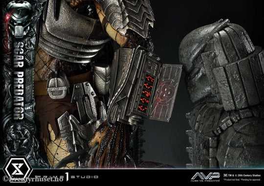 The Alien vs. Predator Museum Masterline Series Statue 1/3 Scar Predator Deluxe Bonus Version 93 cm Collectibles