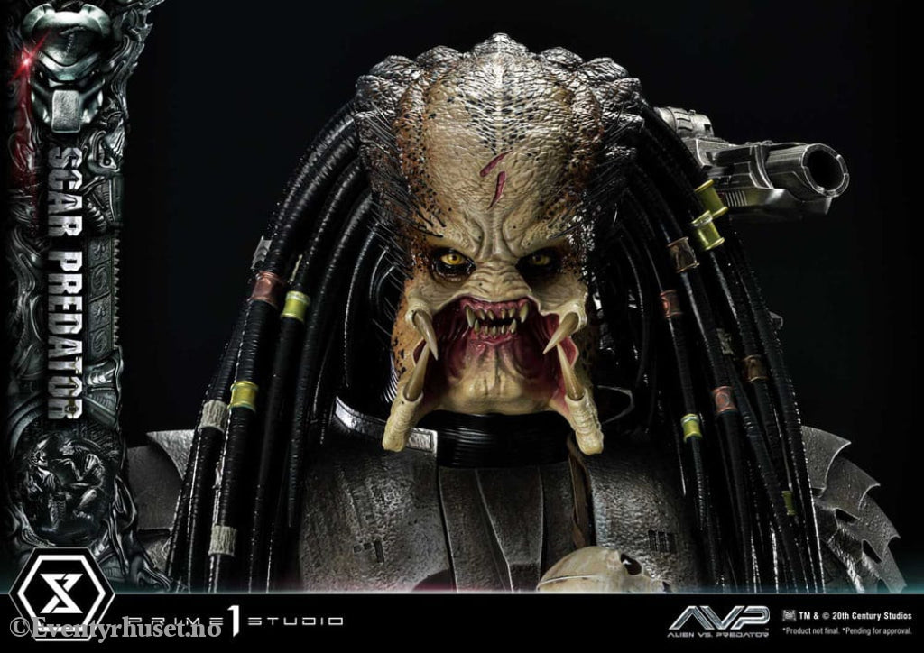 The Alien vs. Predator Museum Masterline Series Statue 1/3 Scar Predator Deluxe Bonus Version 93 cm Collectibles