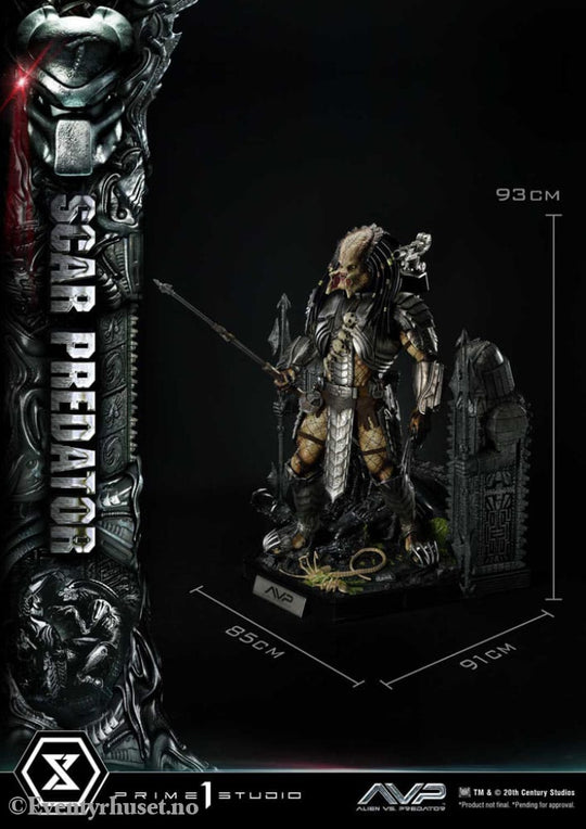 The Alien vs. Predator Museum Masterline Series Statue 1/3 Scar Predator Deluxe Bonus Version 93 cm Collectibles