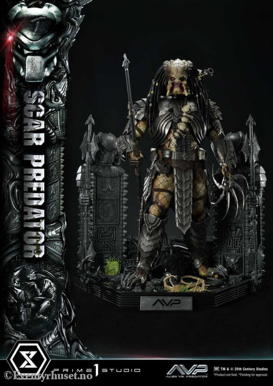The Alien vs. Predator Museum Masterline Series Statue 1/3 Scar Predator Deluxe Bonus Version 93 cm Collectibles