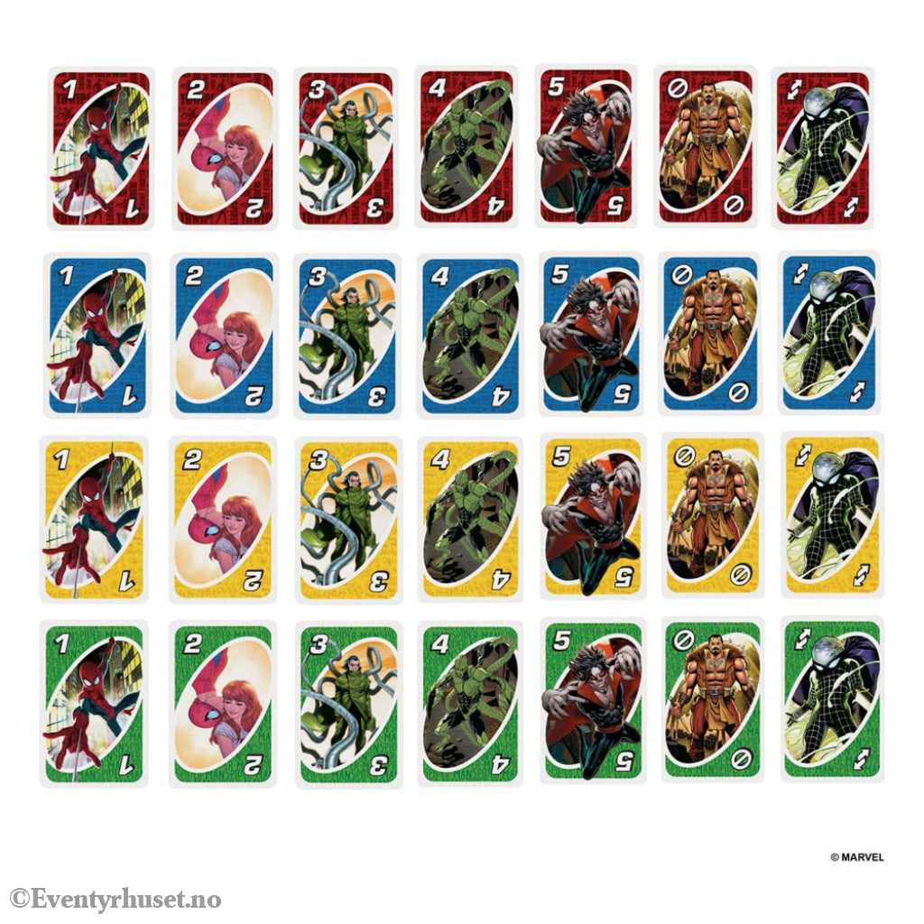 The Amazing Spider-Man Card Game UNO Games