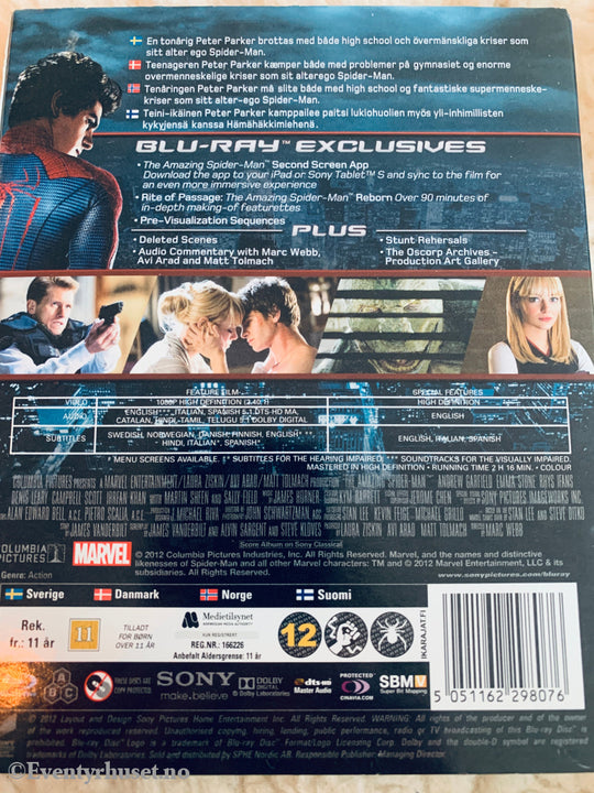 The Amazing Spiderman. Blu-ray. Slipcase.