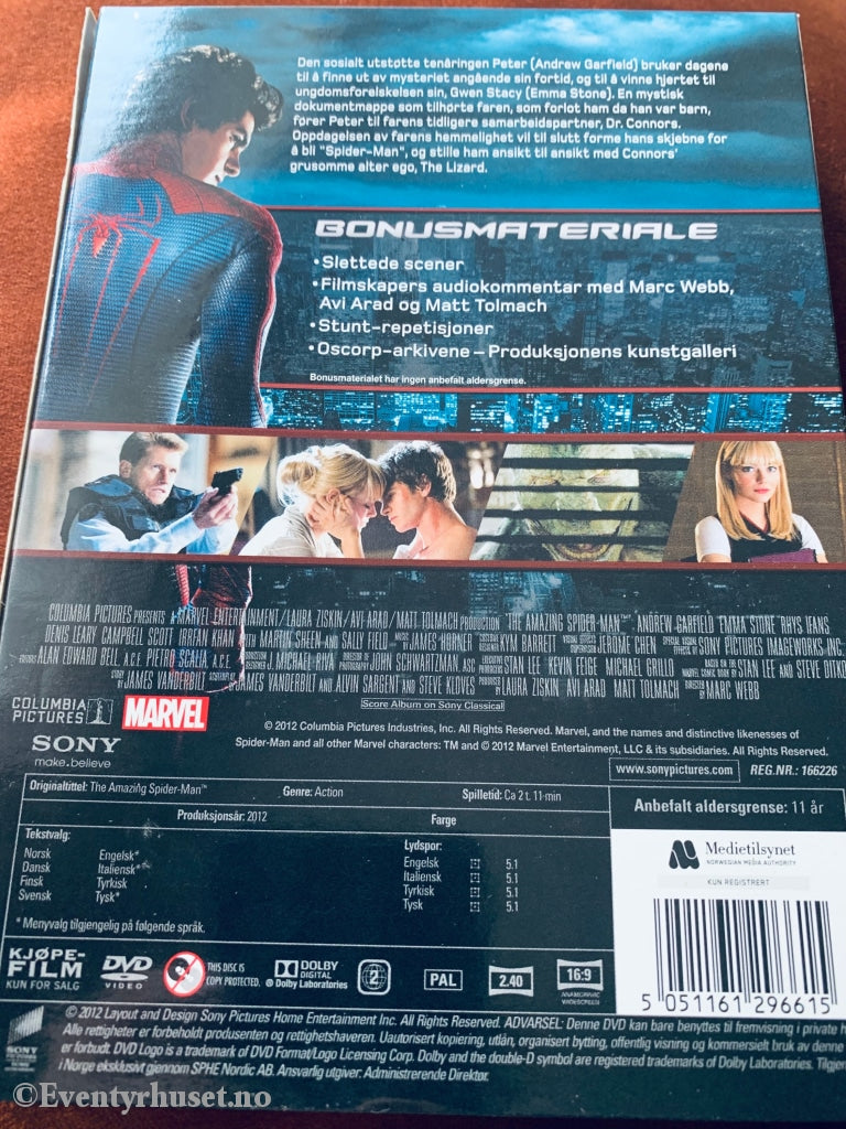 The Amazing Spiderman. Dvd Slipcase.