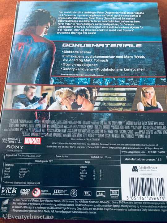 The Amazing Spiderman. Dvd Slipcase.