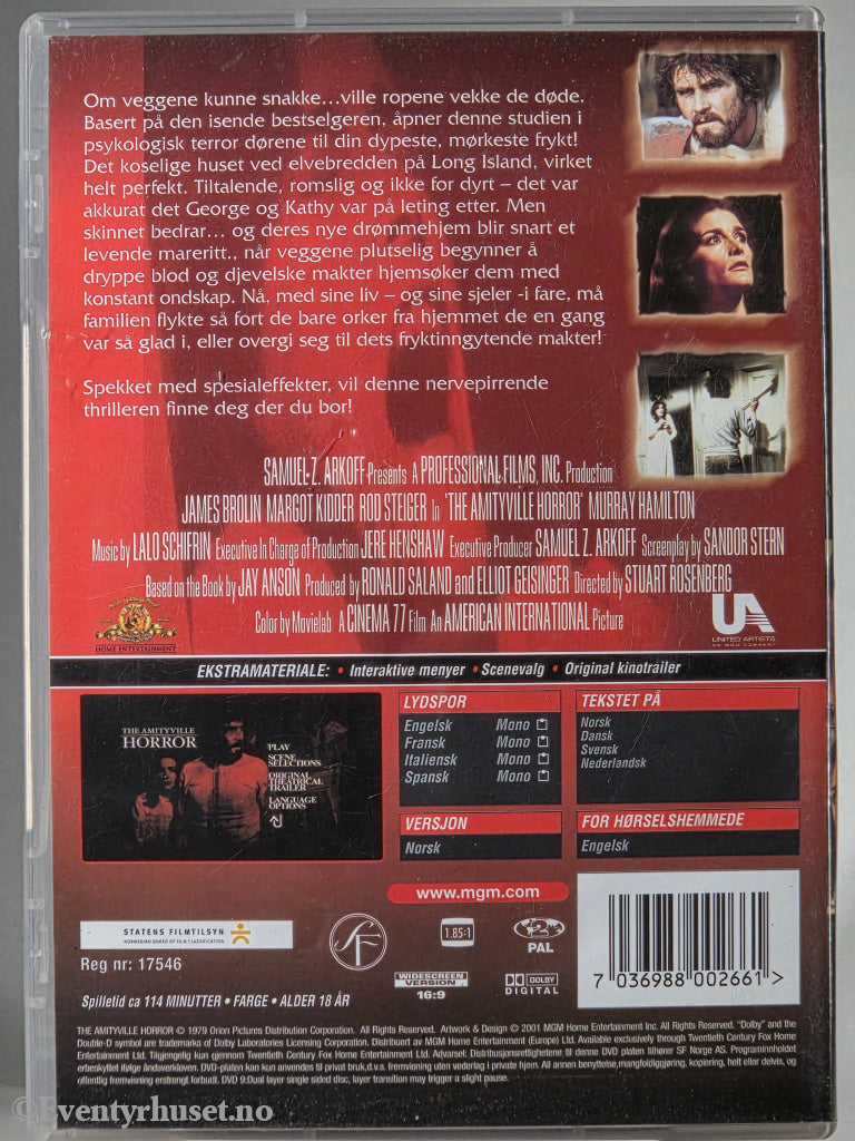 The Amityville Horror. 1979. DVD.